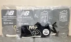 【3個セット】New Balance スニーカー柄パイルソックス XL