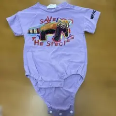 半袖　アニマル　動物柄　ロンパース 70cm バースデイ