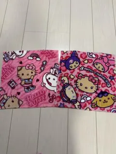 サンリオ　日焼けキティ　日焼けキャラクターズ　ハンド タオル　2枚セット　新品