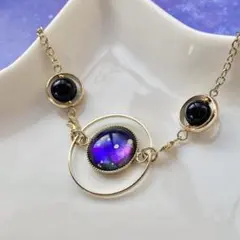 No.1280 ハンドメイド　宇宙のブレスレット