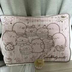 すみっコぐらし　ブランケット　ひざ掛け　ぬいぐるみ　毛布　スィーツタイム