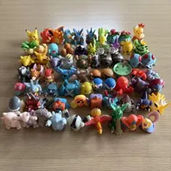 当時物 ポケモン キッズ ソフビ 指人形 キーホルダー メタル
