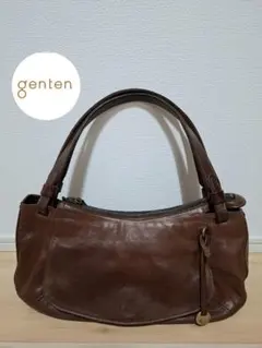 genten/ハンドバッグ/ショルダーバッグ/レザー/BRW