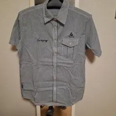 le coq sportif GOLFストライプ 半袖シャツLサイズ美品