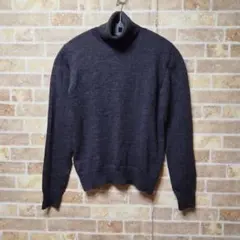 レディース ニット セーター タートルネック グレー S相当