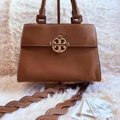 未使用級 タグ付 2way✨Tory Burch ミラートップハンドルサッチェル