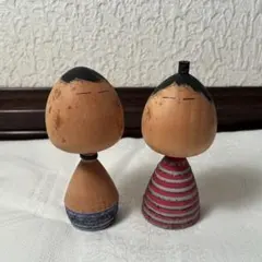 こけし 木製人形 めおと 夫婦 セット