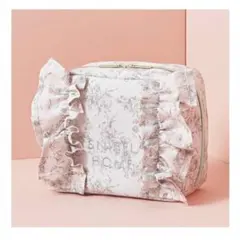 sweet9月号付録　SNIDEL HOME フリルポーチ 大容量 ピンク