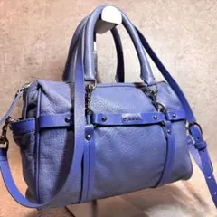 DIESEL ディーゼル 本革 レザー 2wayハンドバッグ ショルダーバッグ