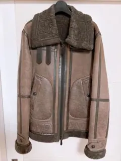 アンダーカバー 08AW レオパード ムートン ライダース ジャケット