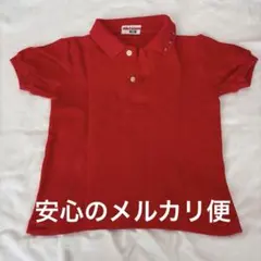 中古ミキハウス 半袖赤色ポロシャツ 100 ㌢１枚