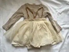 petit main ロンパース 80 チュールスカート