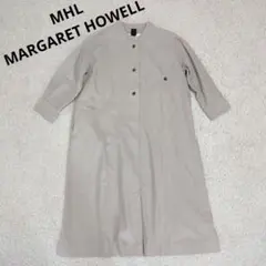 【美品】MHL WORN COTTON WOOL TWILL シャツワンピース