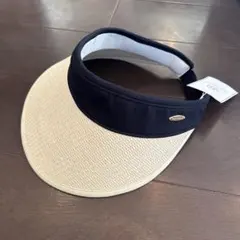 Foglia Brillante バイザー ネイビー/ベージュ