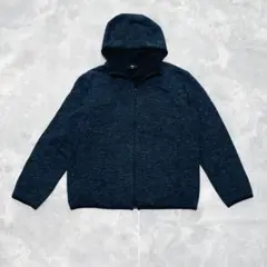 UNIQLO ユニクロ ジップパーカー ネイビー 裏フリース オーバーサイズXL
