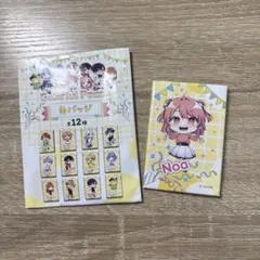 缶バッジ　カラフルピーチ　のあ