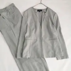 24SS/極美品✨アンタイトル スーツ セットアップ パンツ ノーカラー 2XL