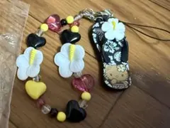 日焼けキティストラップ　キーホルダー　値引き不可！