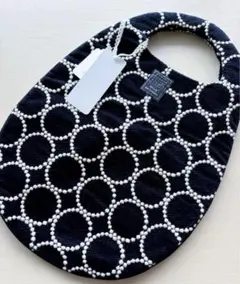 ★即日発送★新品同様★ミナペルホネン★タンバリン★エッグバック★ネイビー