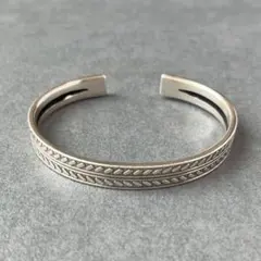 シルバー925 バングル ヴィンテージ メンズ メキシカン ギザギザ