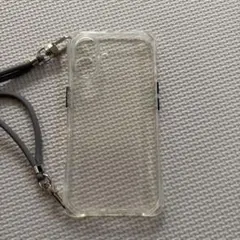 iPhone16 透明ケース紐付きソフトタイプ