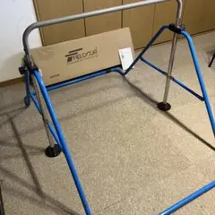 ブルー色 小さい壁打ち無音布(むおんふ)静かにレシーブ練習自立型