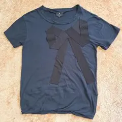 【 LANVIN コレクション】 リボンモチーフ Tシャツ 半袖 38 黒のサムネイル
