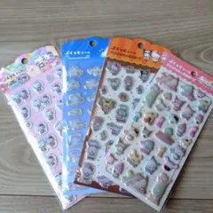 ぷくっとシール サンリオキャラクターズ ハローキティ シナモンロール4点セット