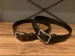 レザーベルト ブラウン ブラック 2本セット