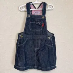 MIKIHOUSE デニム オーバーオールスカート L 90cm 100cm