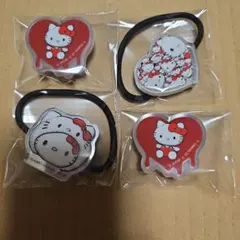 富江　キティ　エニマイくじ　ヘアアクセサリー　アクリル　ヘアゴム　ピンズ
