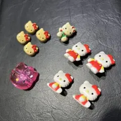 ハローキティ デコレーションパーツ 10個セット