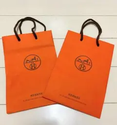 《HERMES》エルメス 小紙袋 2枚セット ギフト プレゼント