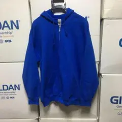 GILDANギルダン☆ジップアップ☆フルジップ☆パーカー☆ロイヤルブルー青☆L