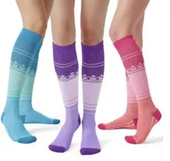 着圧ソックス フリーサイズ 紫 2足セット