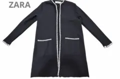 ZARA ロングカーディガン　黒S