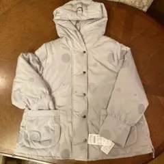 【新品未使用】ジェニーギャルソン　ライトグレー ダウンジャケット フリーサイズ