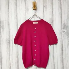 ELLE エル　サイズ38　半袖 カーディガン　サマーニット