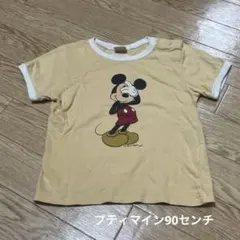 ミッキーマウス Tシャツ 90cm プティマイン