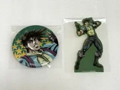 ジョセフ　ジョジョの奇妙な冒険　ジョジョワールド　缶バッジ　ステッカー