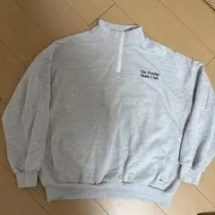 The Sunday Skate Club ハーフジップスウェット M グレー