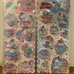 ウォーターステッカー2枚セット ユニコーン