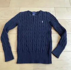 Ralph Lauren ネイビー セーター S 7 130 ラルフローレン 紺