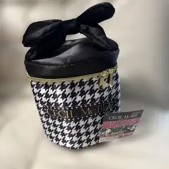 CECIL McBEE バニティポーチ 千鳥格子 リボン新品黒のサムネイル
