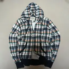 00s　OLD UNIQLO ダブルジップパーカー Y2K チェック　パーカー