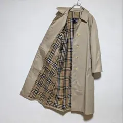 美品 英国製 90s バーバリー ステンカラーコート レディース C95A