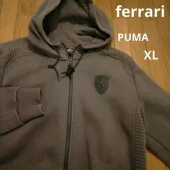 フェラーリ×プーマ　フルジップアップパーカー　ラバータグ　コラボ10周年