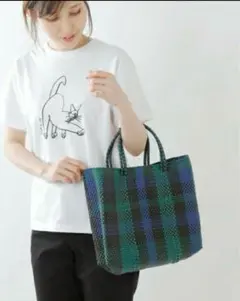 LeToteレトラ　メルカドバッグ CHECK かご