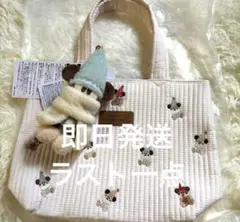 リルリンリン 2点セット トートバッグ ぬいぐるみバッジ クリスマス ディズニー