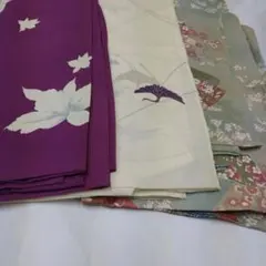 素材色々着物3枚　リメイク③